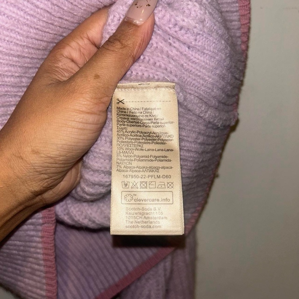 Scotch & Soda Light Purple Cardigan Sweater - Picture 5 of 8